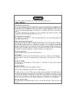 Preview for 23 page of DeLonghi EAM3400 Important Instructions Manual