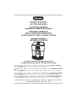 Preview for 1 page of DeLonghi EAM3500 Important Instructions Manual