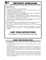 Preview for 6 page of DeLonghi EC-702 Important Instructions Manual