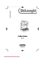 DeLonghi EC9 Instruction Manual preview