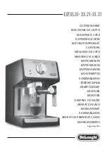 Preview for 1 page of DeLonghi ECP31.21 Manual