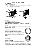 Предварительный просмотр 4 страницы DeLonghi ELECTRIC CONVECTOR HEATER Important Instructions