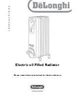 Preview for 1 page of DeLonghi Electric oil filled radiator Instructions Manual