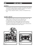 Предварительный просмотр 12 страницы DeLonghi EMFPS 60 B Installation And Service Instructions Manual