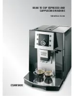 DeLonghi ESAM5400 Instructions For Use Manual preview