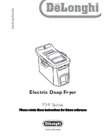 Предварительный просмотр 1 страницы DeLonghi F34 Series Instructions Manual