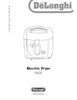 Preview for 1 page of DeLonghi F603 Instructions Manual