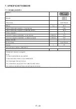 Preview for 20 page of DeLonghi FLM 6 XLN User Manual