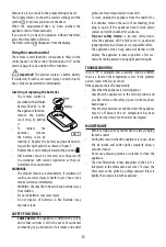 Предварительный просмотр 14 страницы DeLonghi HFX60V15CA Instructions For Use Manual