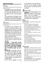 Preview for 4 page of DeLonghi HFX60V20 Instructions For Use Manual