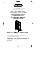 DeLonghi HM24 Important Instructions Manual preview