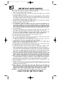 Preview for 2 page of DeLonghi HM24 Important Instructions Manual