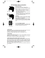 Предварительный просмотр 8 страницы DeLonghi HM24 Important Instructions Manual