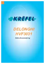 DeLonghi HVF3031 (Dutch) Gebruiksaanwijzing preview