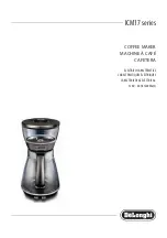 Предварительный просмотр 2 страницы DeLonghi ICM17 Series Manual