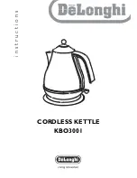 Preview for 1 page of DeLonghi KBO3001 Instructions Manual