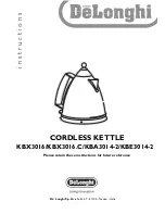 Preview for 1 page of DeLonghi KBX3016 Instructions Manual