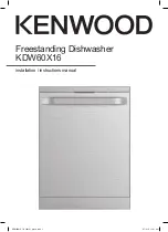 Preview for 1 page of DeLonghi KDW60X16 Installation Instructions Manual