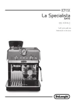 DeLonghi La Specialista ARTE EC915X Instructions For Use Manual preview