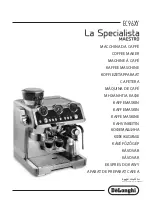 Preview for 2 page of DeLonghi La Specialista Maestro EC96 Series Manual