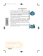 Предварительный просмотр 6 страницы DeLonghi MW 675 FI User Manual