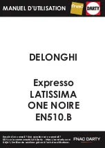 Preview for 1 page of DeLonghi Nespresso LATTISSIMA ONE NOIRE EN 510/F121 User Manual