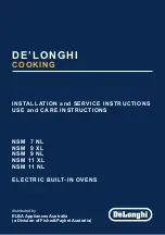 Preview for 1 page of DeLonghi NSM 11 NL Installation And Service Instructions Manual