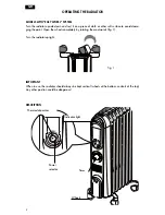 Preview for 2 page of DeLonghi OIL FILLED RADIATORS Instructions Manual