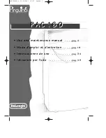 DeLonghi Pinguino PAC 160 Use And Maintenance Manual preview