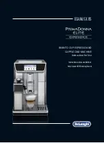 Preview for 2 page of DeLonghi PrimaDonna Elite Experience ECAM65X.85 Instructions For Use Manual