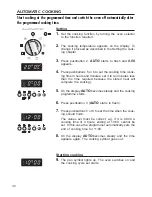 Preview for 34 page of DeLonghi PYROLYTIC OVENS Installation And Use Manual