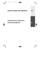 DeLonghi RADIANT HEATER WITH TERMOSTAT Instructions For Use preview