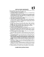 Предварительный просмотр 9 страницы DeLonghi RFH9030 Instructions For Use Manual