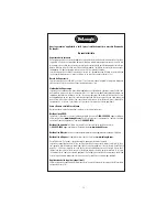 Preview for 15 page of DeLonghi RFH9030 Instructions For Use Manual