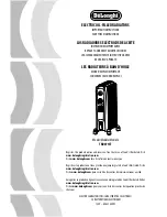 DeLonghi TRD0715T Important Instructions Manual preview