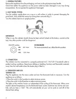 Preview for 4 page of DeLonghi TRR0715 Instructions For Use Manual