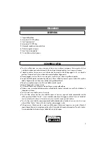 Предварительный просмотр 7 страницы DeLonghi VVX 100 Operating Instructions Manual