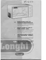 Preview for 1 page of DeLonghi XR640 Directions For Use Manual