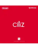 DèLonghi Citiz Instruction Manual предпросмотр