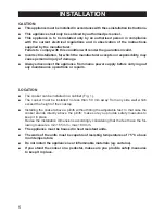 Preview for 6 page of DèLonghi DEF909IND Nstallation And Service Instructions