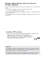 Preview for 3 page of DèLonghi DSC 95 G User Operating Instructions Manual