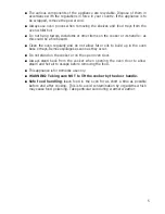 Preview for 5 page of DèLonghi DSC 95 G User Operating Instructions Manual