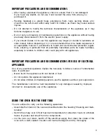 Preview for 3 page of DèLonghi ESF 461 ST User Operating Instructions Manual