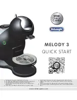 DèLonghi MELODY 3 Quick Start Manual preview