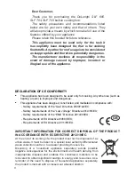 Preview for 4 page of DèLonghi SLF 605 User & Installation Instructions Manual