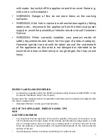 Preview for 7 page of DèLonghi SLF 605 User & Installation Instructions Manual