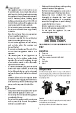 Preview for 5 page of DèLonghi TRD40615T Instructions For Use Manual