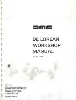 Preview for 3 page of Delorean DMC Workshop Manual