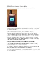 Предварительный просмотр 1 страницы DeLorme ABW InReach Explorer Quick Manual