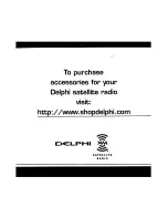 Предварительный просмотр 8 страницы Delphi Skyfi 2 Quick Manual